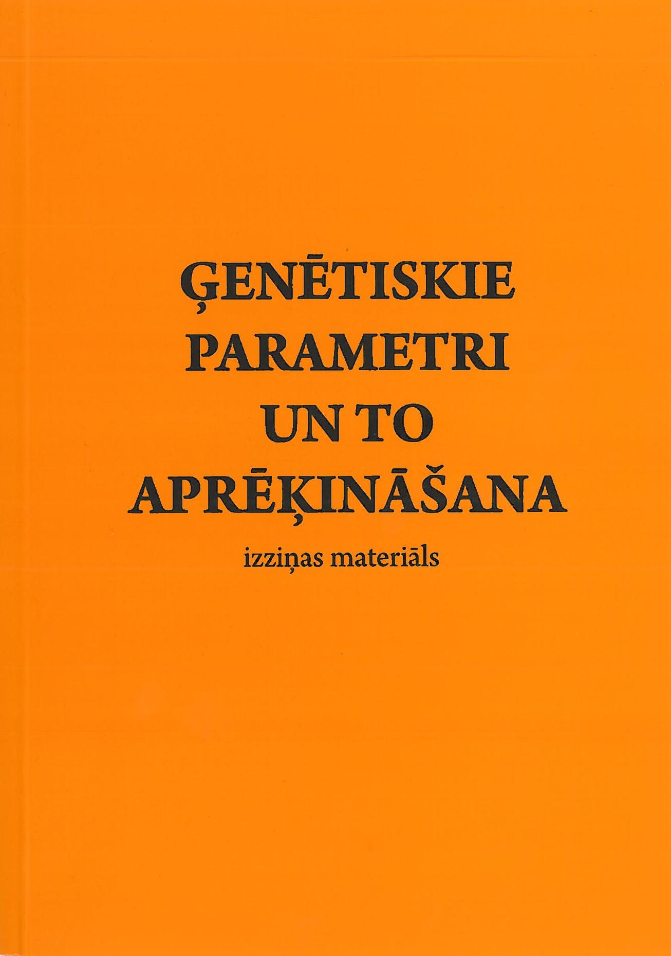 2012 Monografija II Genetiskie parametri vaks